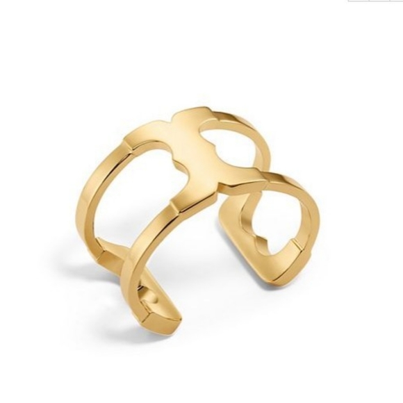 Tory Burch Jewelry - Tory Burch Gemini link Wide Cuff Bangle